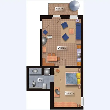 Kaiserhof Wg1 Mit Kamin 아파트 *